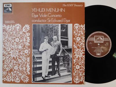 YEHUDI MENUHIN Elgar Violin Concerto EMI LP NM classical record sir edward