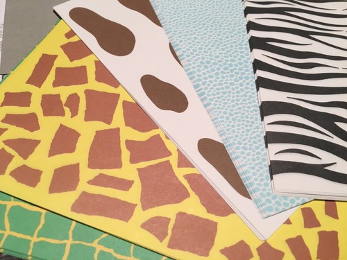 Japanese Origami Paper Animal Print Grimm Hobby 38 pcs.