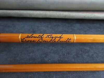 Vintage South Bend Cross Model 166 8 1/2' 3/2 5 wt Bamboo Fly Rod Wes Jordan Era