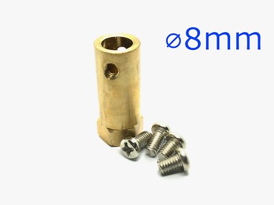 1PC 1 3/16'' 3,4,5,6,7,8 mm M4 Brass Hexagon Motor Coupling for RC Car (US SHIP)