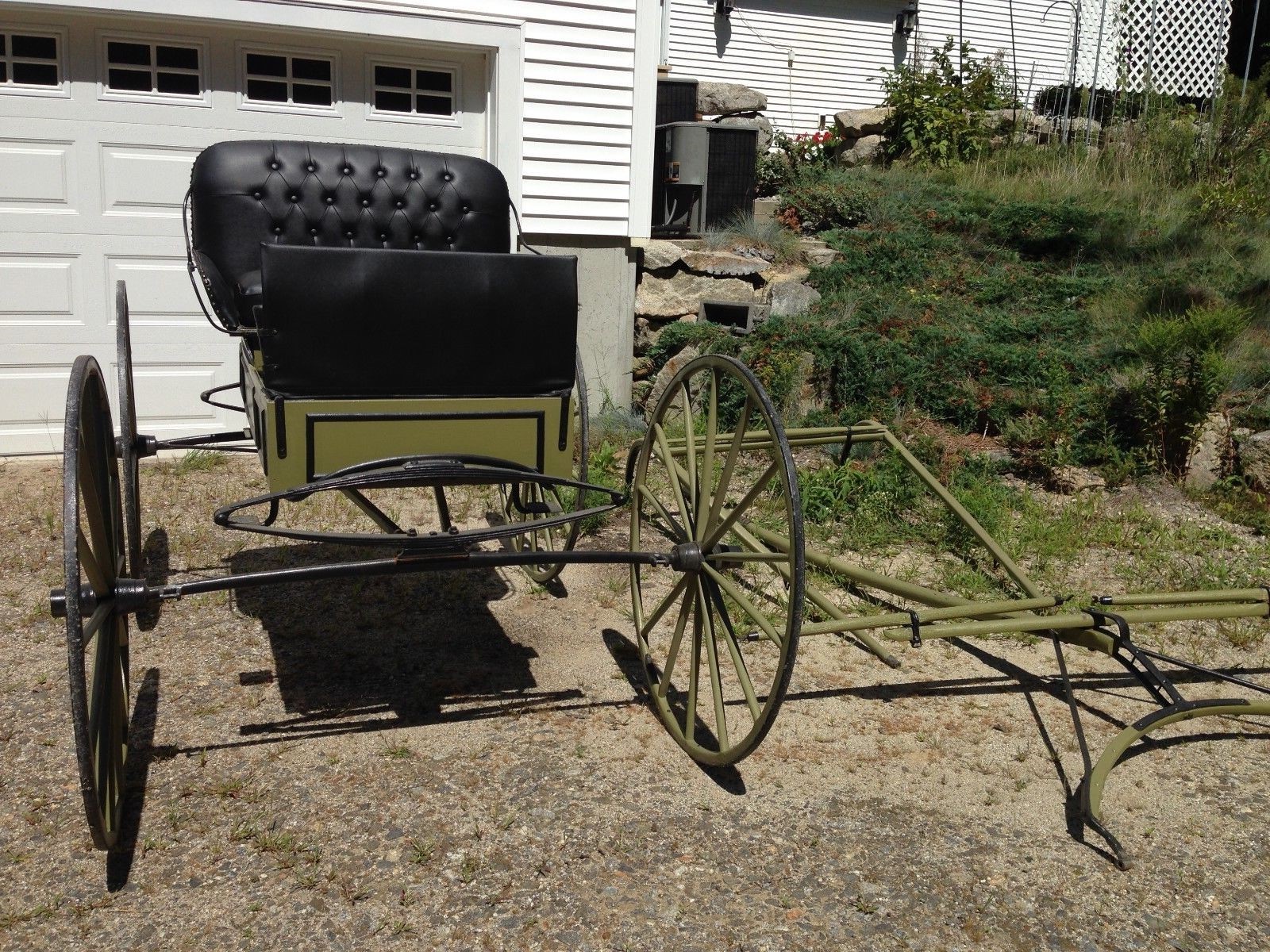 ANTIIQUE 1800's HORSE DRAWN BUGGY WAGON~ FULLY RESTORED AND ROAD WORTHY ..