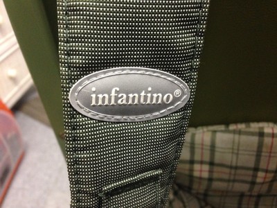 INFANTINO ~ BABY CARRIER ~ HOLDS A BABY FROM 8lbs TO 26lbs ~ PLAID GREEN