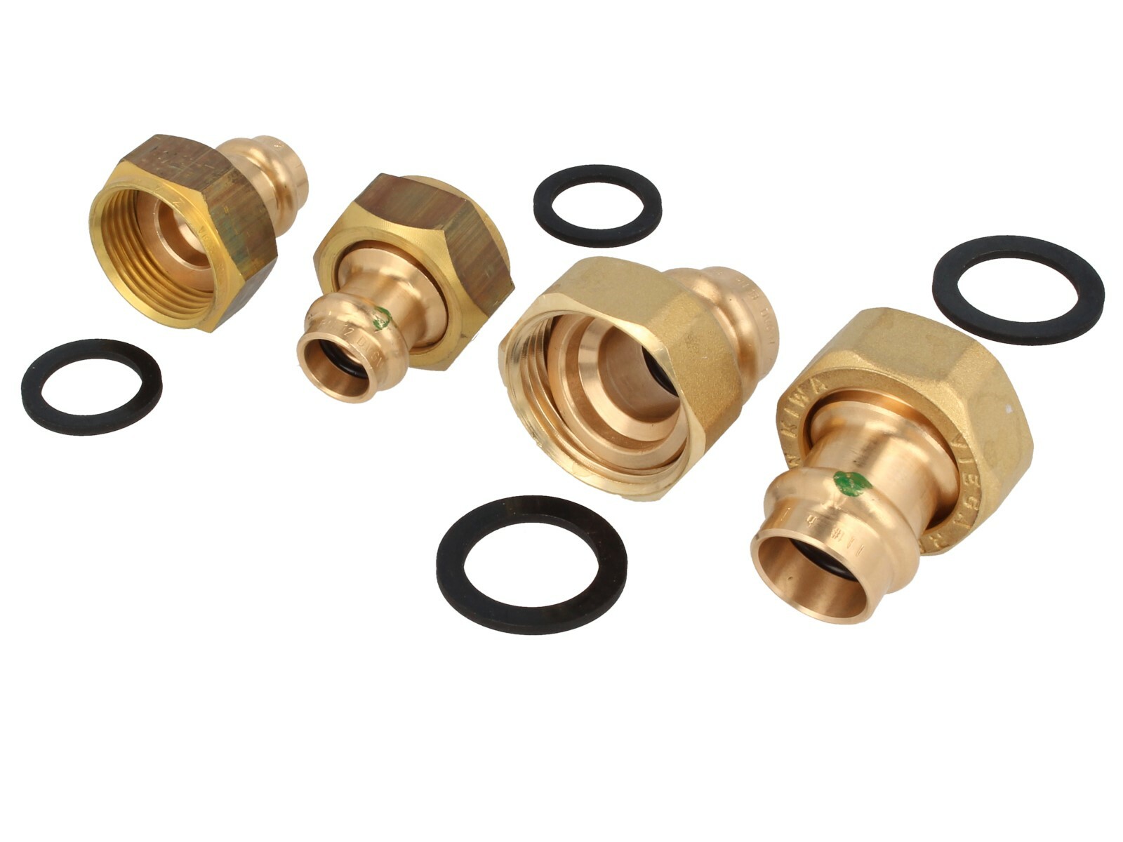 VIEGA Sanpress Verschraubung mit Pressanschluss (Kontur V) x Überwurfmutter 2263