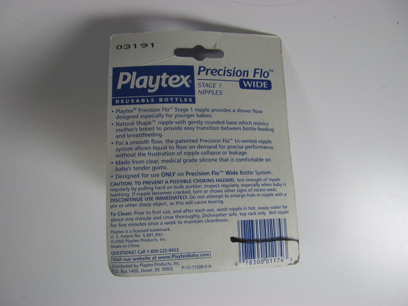 Playtex Precision Fit Wide Silicone Nipples FOUR 2 Packs Slow Flow 0-6M
