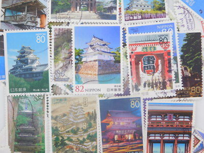 STAMP JAPAN Topical [Castle etc]30pcs lot OFF paper