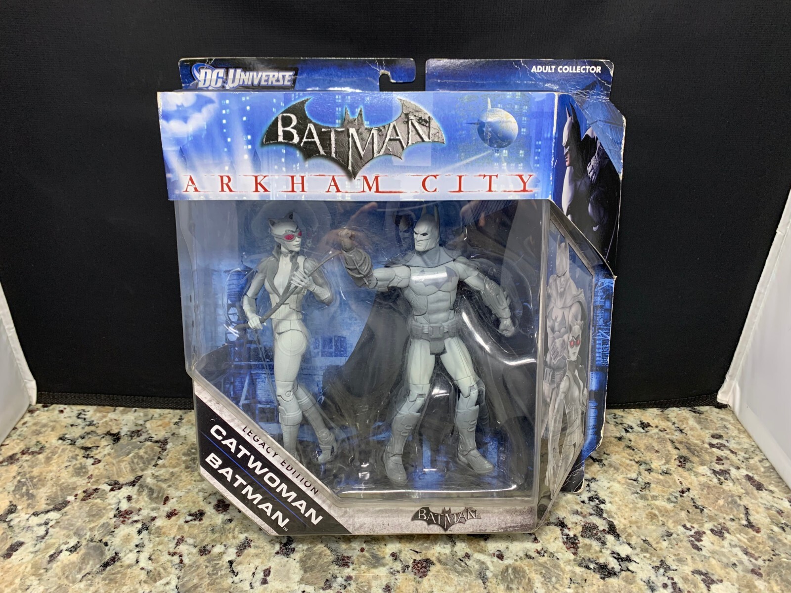 Arkham City Legacy Edition Batman and Catwoman figures black