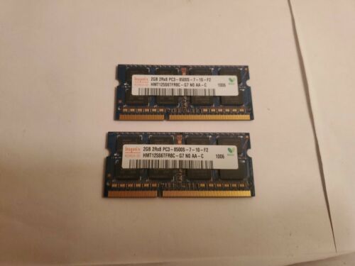 Hynix Ram 2GB Memory 2Rx8 PC3-8500S-7-10-F2 DDR3 HMT125S6BFR8C-G7