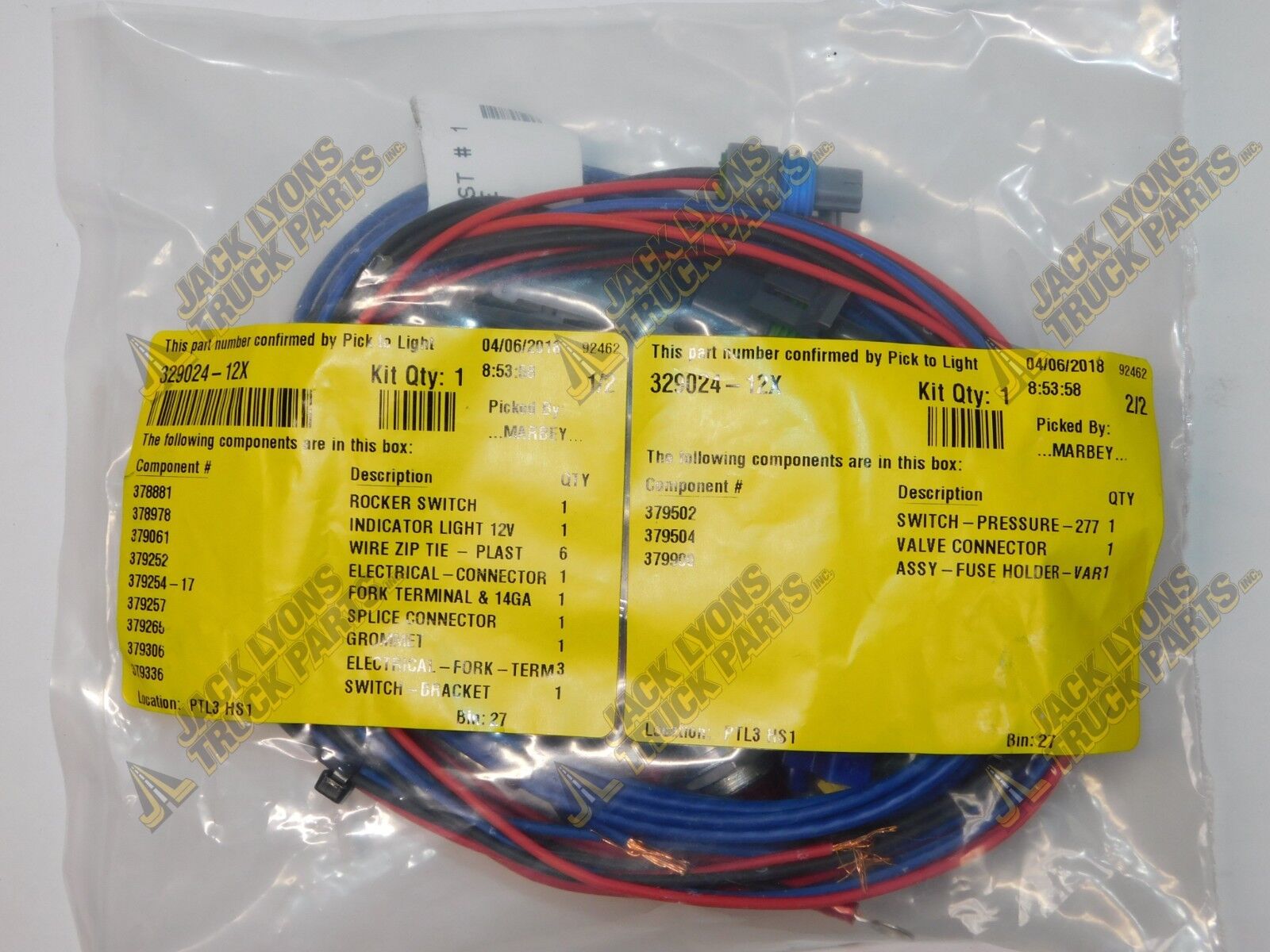 329024-12X New Parker Chelsea 12 VOLT SHIFT INSTALLATION KIT 329024-12X New Parker Chelsea 12 VOLT SHIFT INSTALLATION KIT