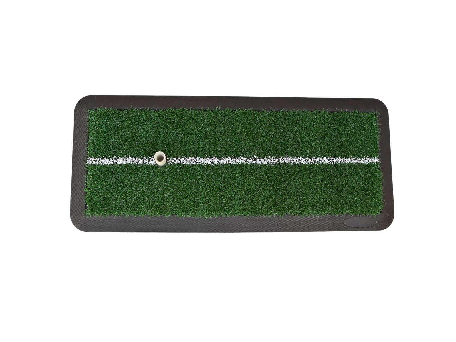Abschlagmatte für den Garten oder Indoor-Übungen | 47 x 20 cm | mit Gummi-Tee