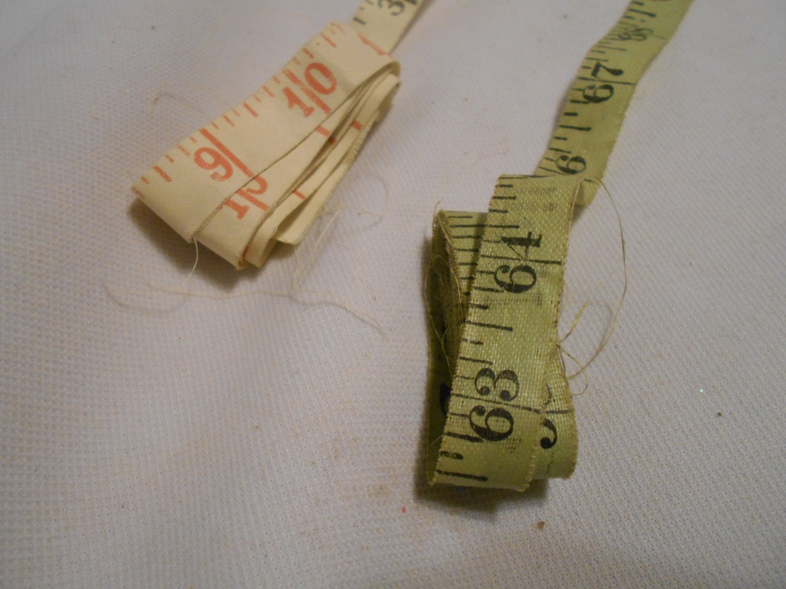 2 Vintage Cloth Sewing Measure Tapes