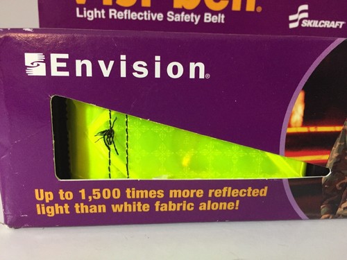Envision Visi-belt Light Reflective Safety Belt Fluorescent Lime Yellow