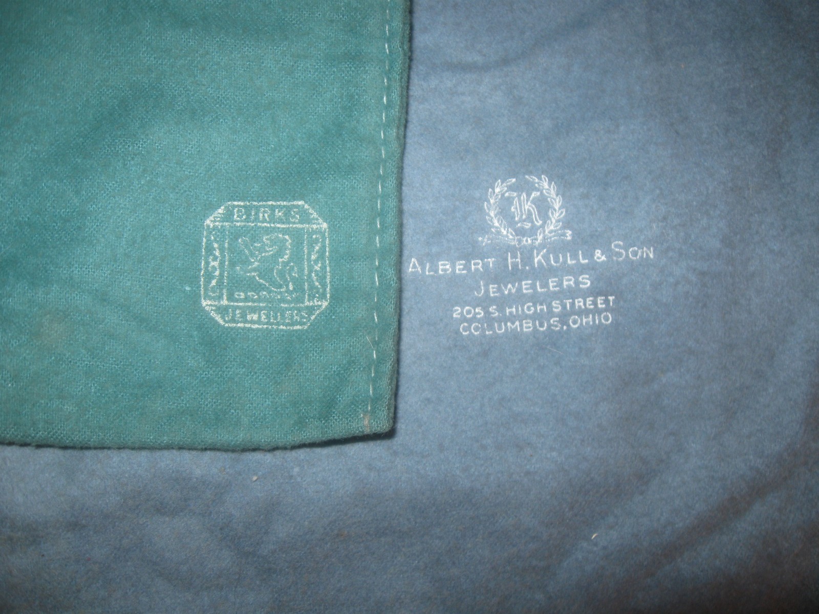 SILVER Storage Flatware Keepers, TWO PULL STRING CLOTH BAGS, 12