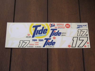 Fred Cady NASCAR 617 17 Tide Darrell Waltrip Chevy Waterslide Decals 1/24