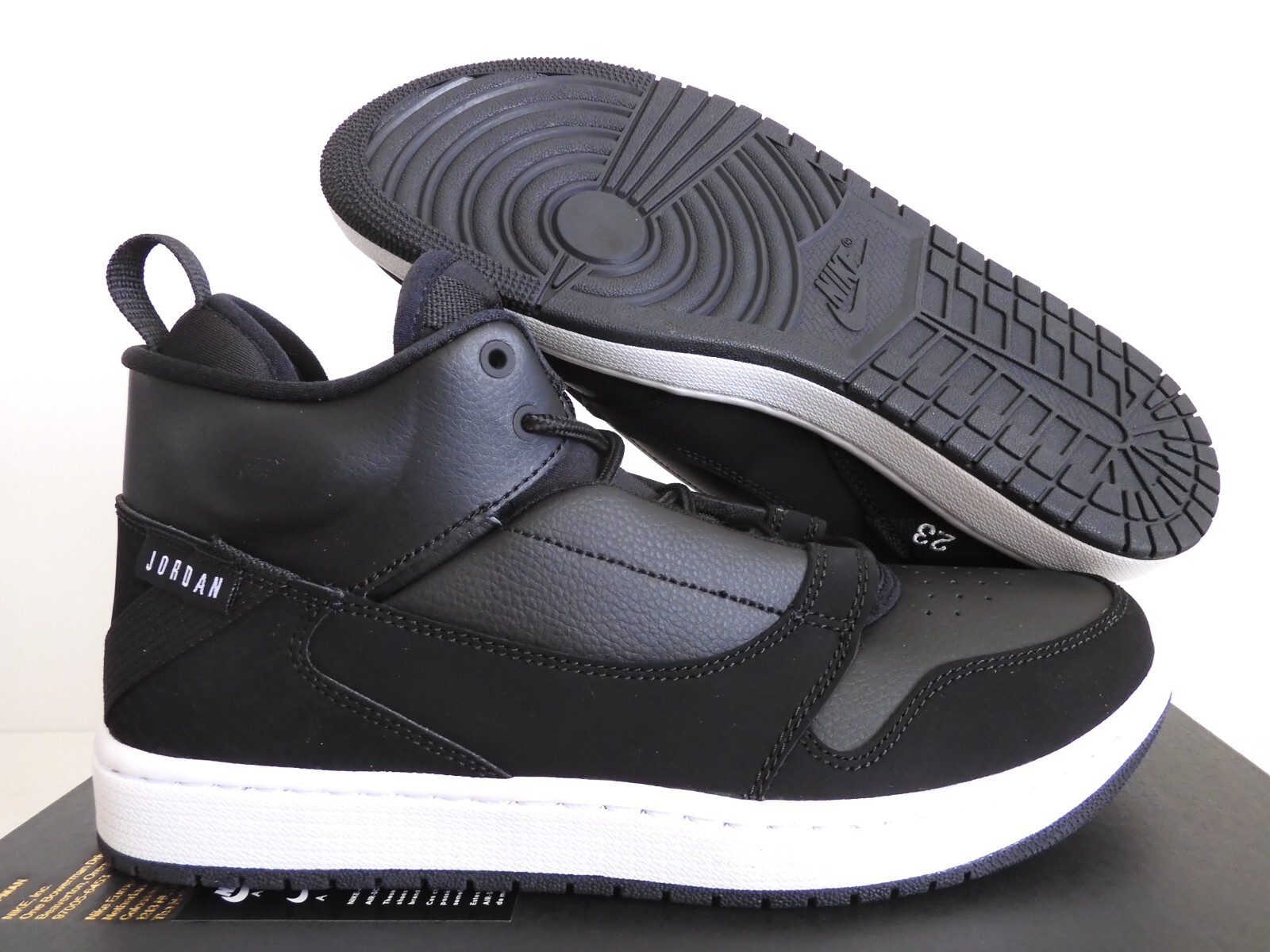 NIKE AIR JORDAN FADEAWAY BLACK-BLACK-WHITE-BLACK SZ 9