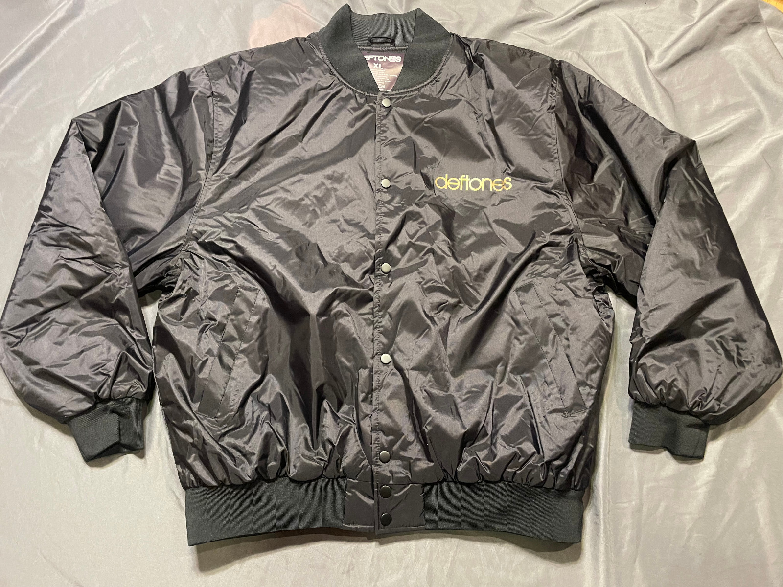 Deftones White Pony Gold 3XL Bomber Jacket Official Chino Deftones White Pony Gold 3XL Bomber Jacket Official Chino