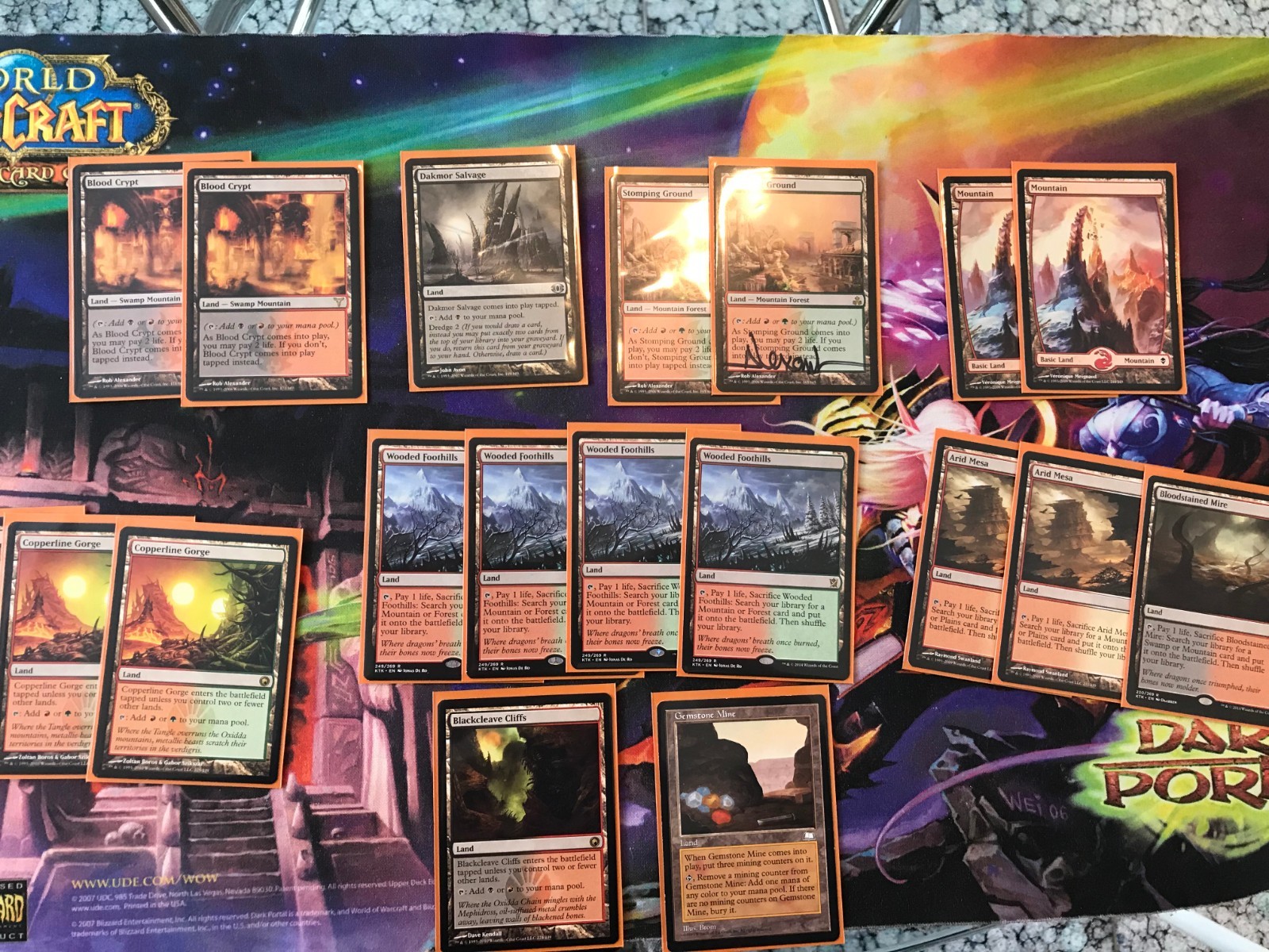 MTG Modern Dredge full deck: many foils!  (see description for card conditions)