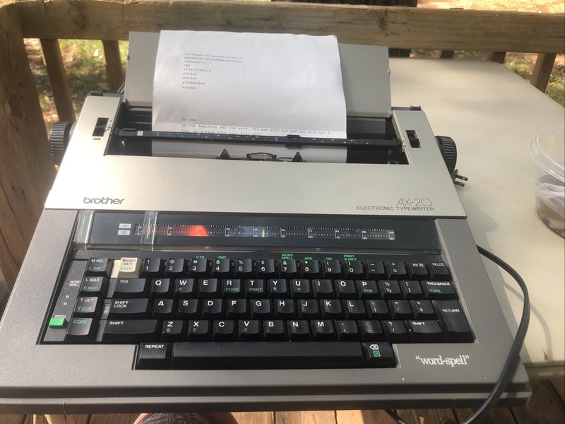 198X Brother AX20 on the Typewriter Database
