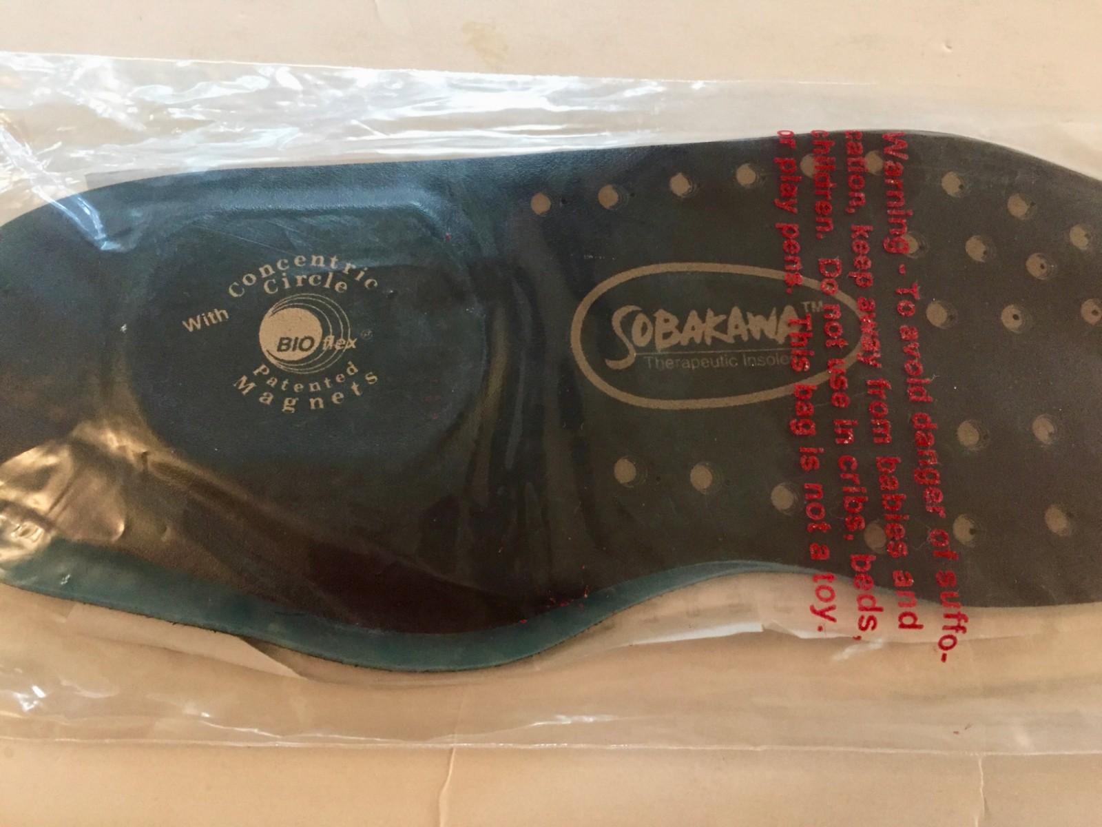 NEW Bioflex Medical Magnets Magnetic Flat Therapeutic Insoles Sobakawa Womens