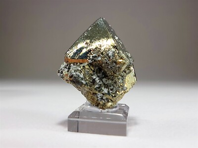 Super Brilliant Golden Octahedral Pyrite Crystal Cluster #3