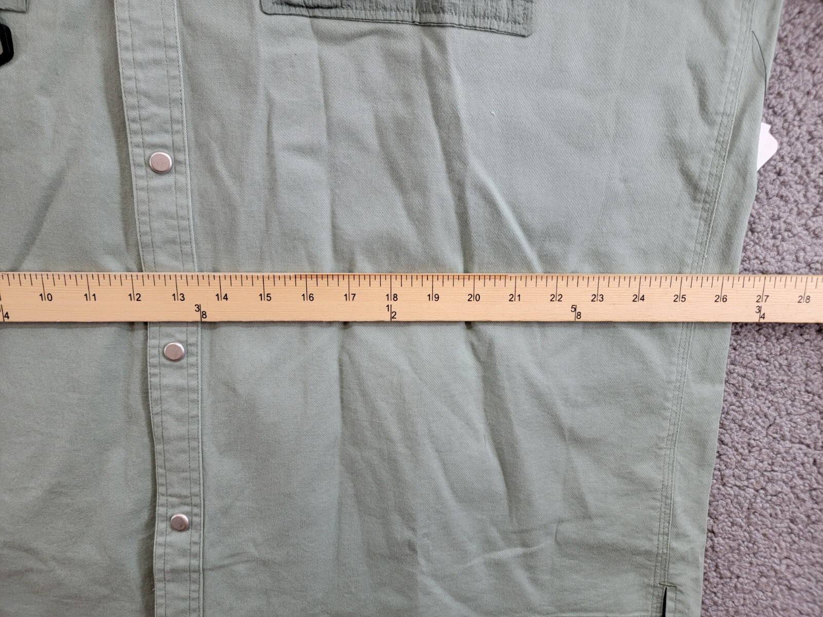BASS OUTDOOR Relaxed Fit Stretch Worker Shirt Jacket Men's XXL Lily Pad L/S - Picture 7 of 19