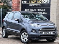 2017 Ford Ecosport 1.0T EcoBoost Zetec 2WD Euro 6 (s/s) 5dr HATCHBACK Petrol Man