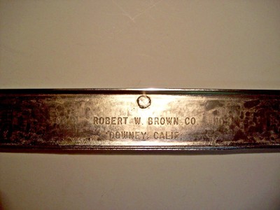 COOL 1960's/1970's Metal Martin Chevrolet Torrance CA License Plate Frame