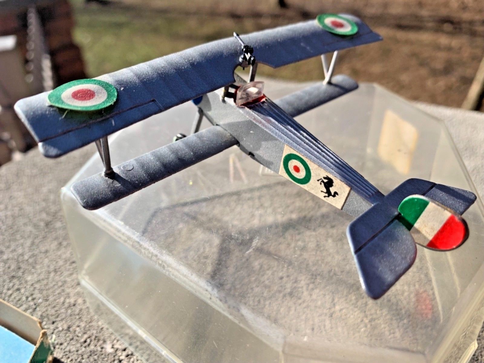 Diecast Plane EDISON AIR LINE H.F. Macchi Nieuport 11 “Bebe” WW 1 Fighter Plane