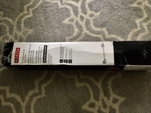 Delta 41718 Chrome 500# Grab Bar 18 X 1.25 Heavy Duty 2 Day Shipping