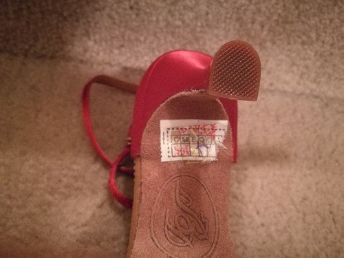 (left foot only) Ladies Professional Ballroom Dance Shoe high heel