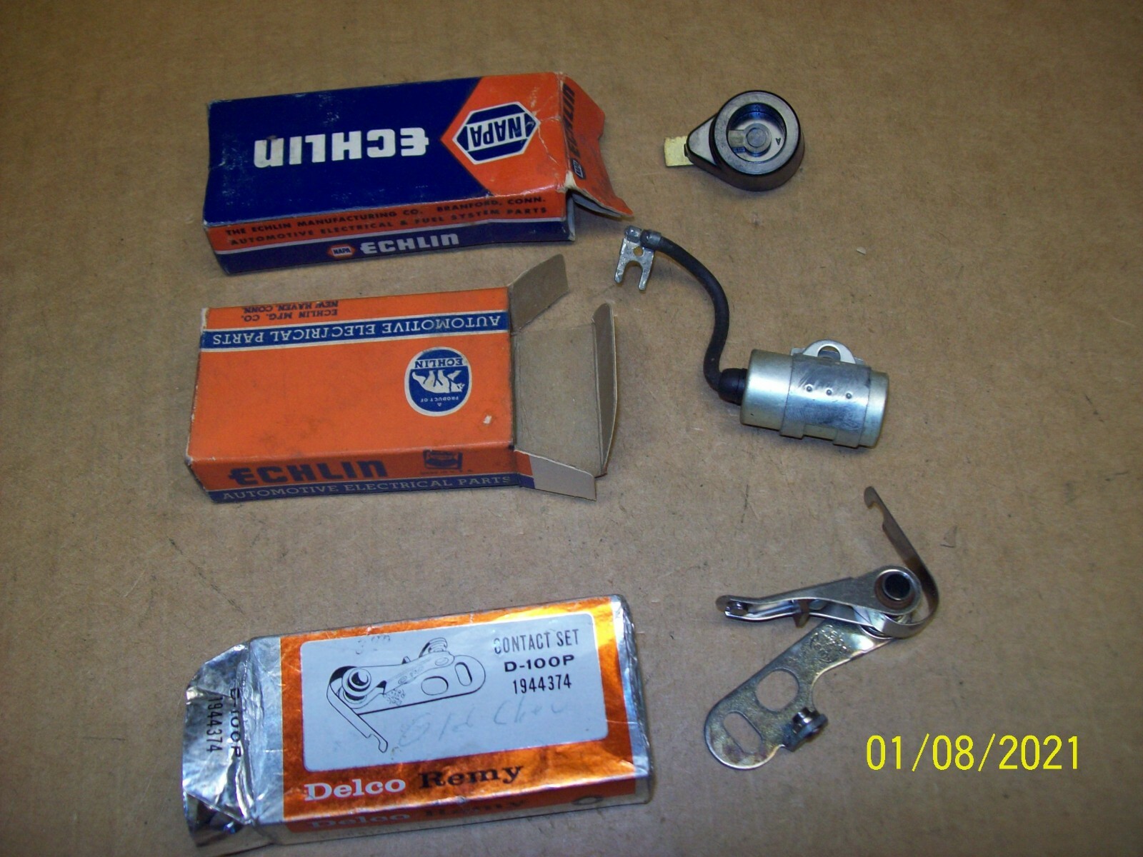 New Old Stock 1949,50,51,52, Chevy 6 cyl Delco Points & Echlin Condenser & ROTORのeBay公認海外通販｜セカイモン