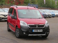 2018 Peugeot Partner Tepee 1.6 BlueHDi 100 Outdoor 5dr ETG Automatic Red Diesel 