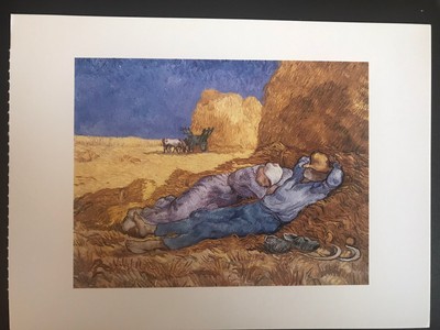 POSTCARD VINCENT VAN GOGH (1853-1890)- La MERIDIENNE, (AFTER MILLET) c. 1890