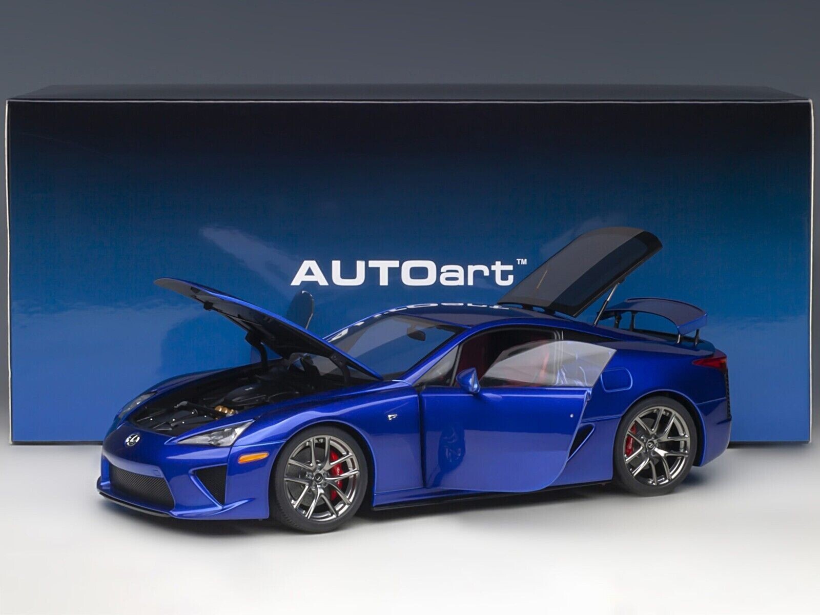 AUTOart - AUTOart 1/18 LEXUS LFA マットブラック 1/18 Scale Lexus LFA (Matt Black) Composite Model Car By