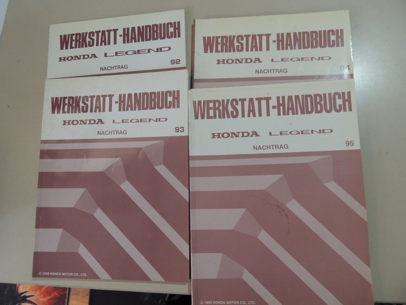 4 X Werkstatthandbuch Nachtrag Honda Legend Ka7 1992/93/94/95
