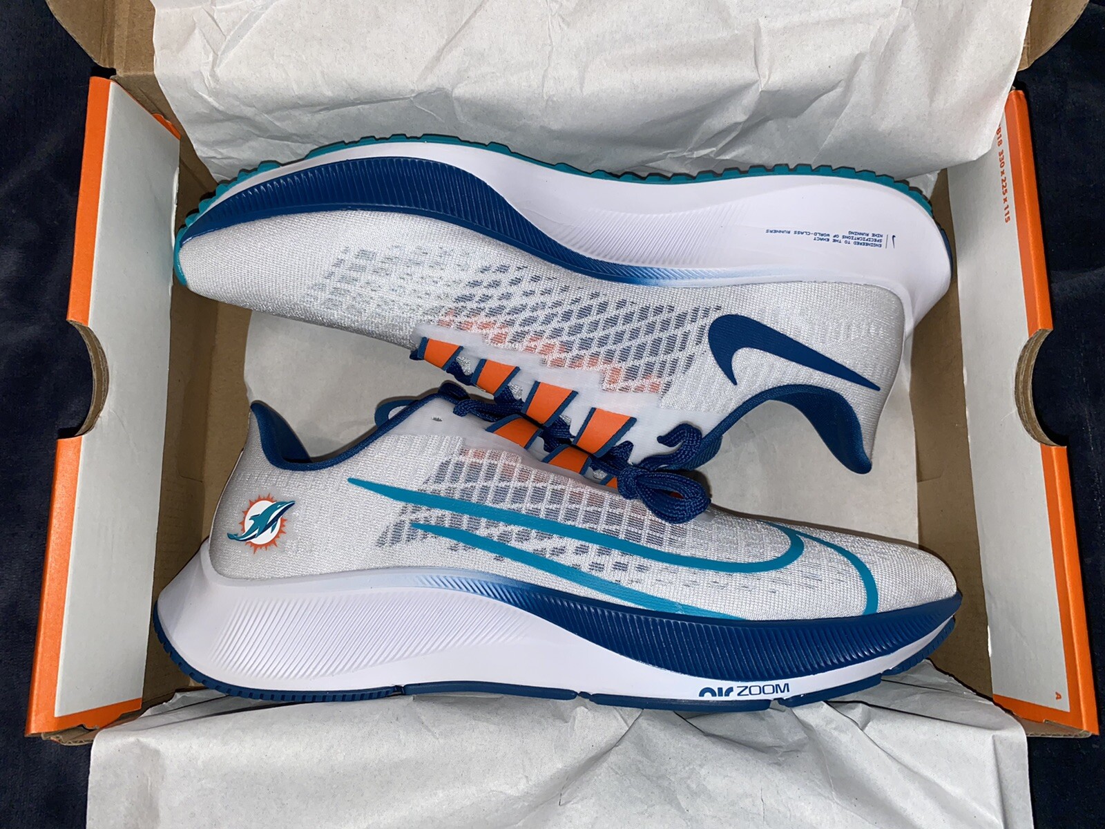 nike air zoom pegasus miami dolphins