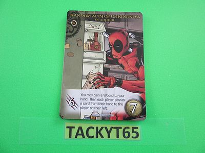 2015 UD MARVEL 3D LEGENDARY DBG RARE SP DEADPOOL RANDOM ACTS OF UNKINDNESS