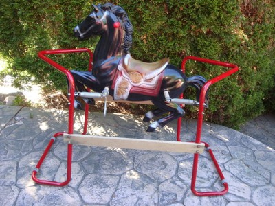 vintage flexible flyer spring rocking horse