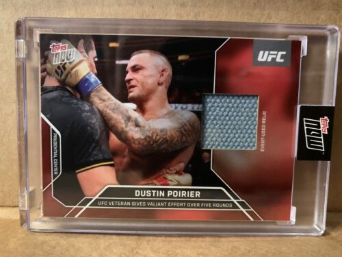 2024 UFC Topps Now #9 Dustin Poirier 7/10 Event-Used Mat