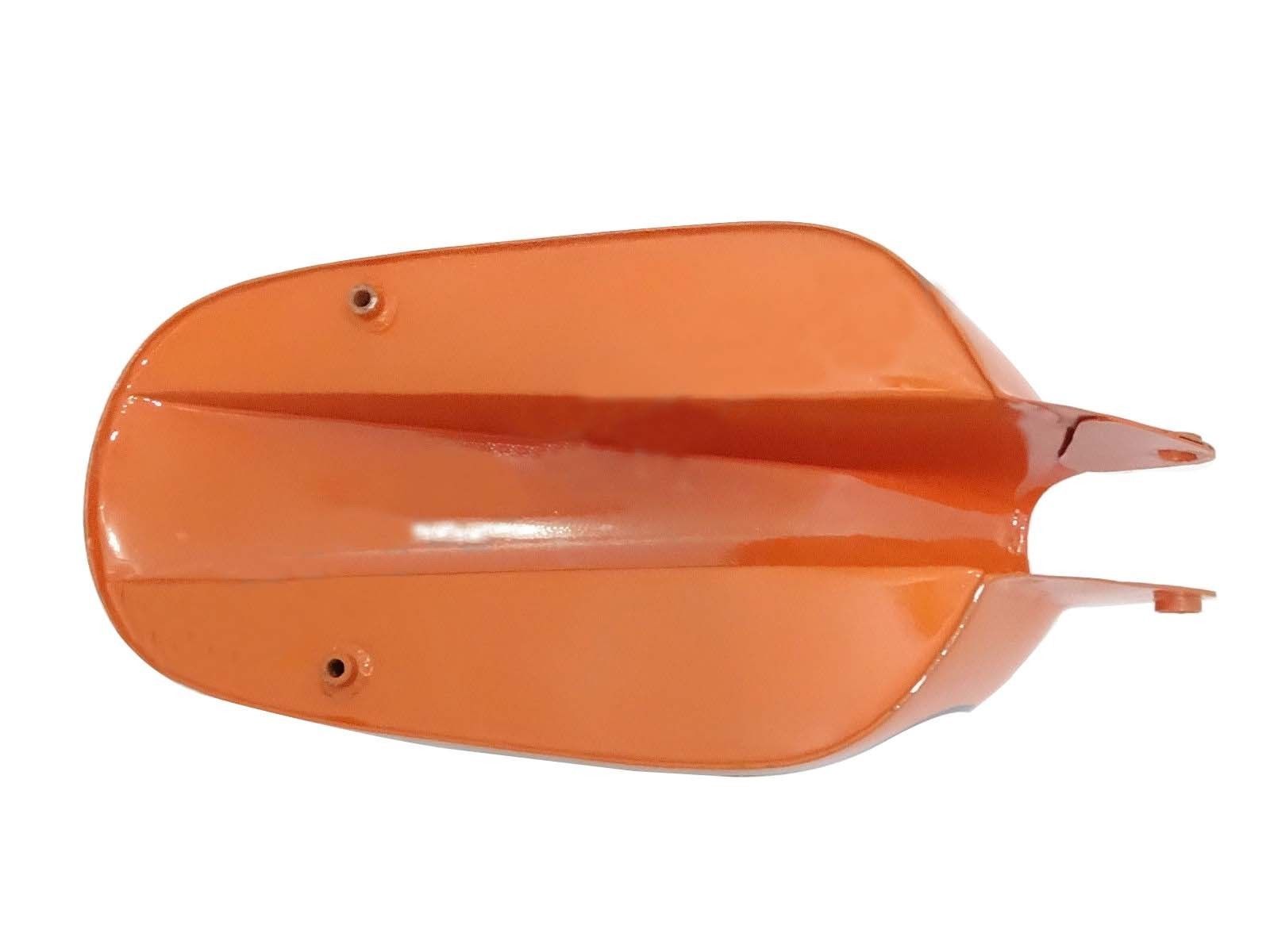 Petrol Fuel Tank Orange & Black Chrome Plated Fits Ducati 350cc Scrambler 