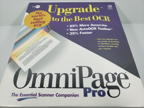 OmniPage Pro Version 6.0 Caere OCR Software For Microsoft Windows New In Box