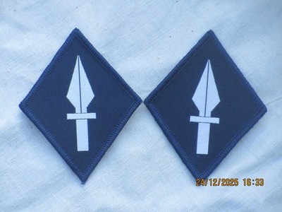 1st UK Signal Brigade , blau, TRF, Patch, Abzeichen, Fernmelder, 2x