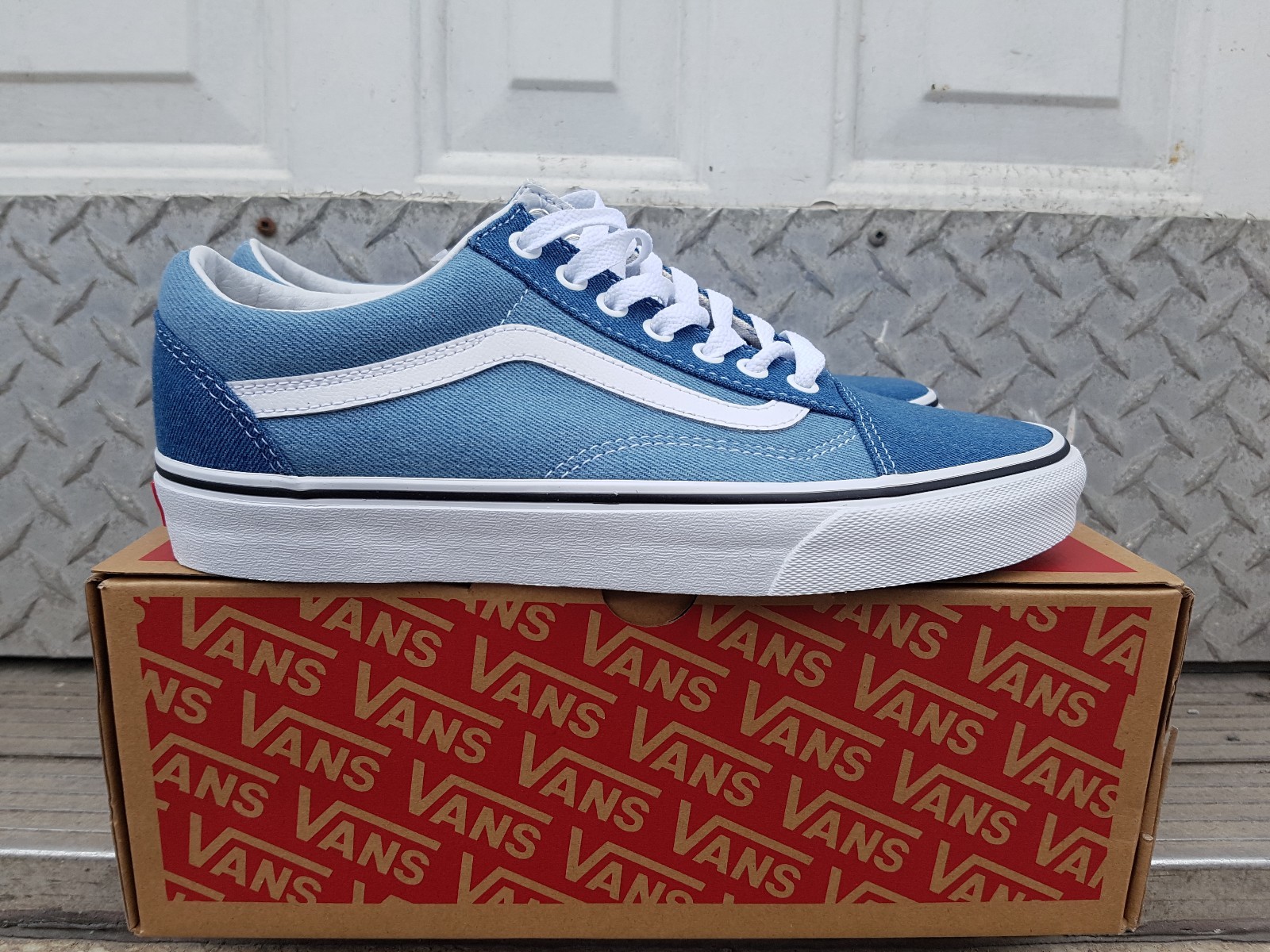 denim 2 tone vans
