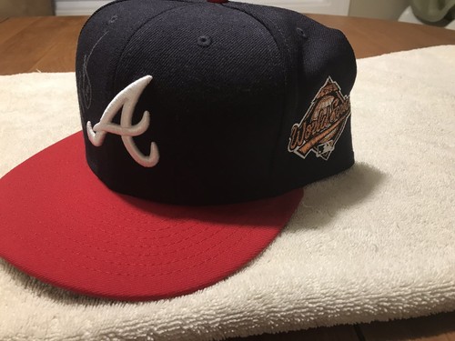 Chipper Jones Signed 1995 World Series Logo Cap New Era Atlanta Braves