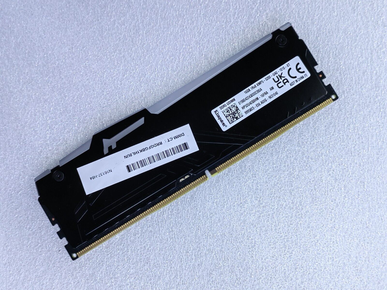 HP Kingston 16GB DDR5 5200 Desktop DIMM RAM 1Rx8 XMP5-5200 HP52U40S8HM-16FRA RGB HP Kingston 16GB DDR5 5200 Desktop DIMM RAM 1Rx8 XMP5-5200 HP52U40S8HM-16FRA RGB