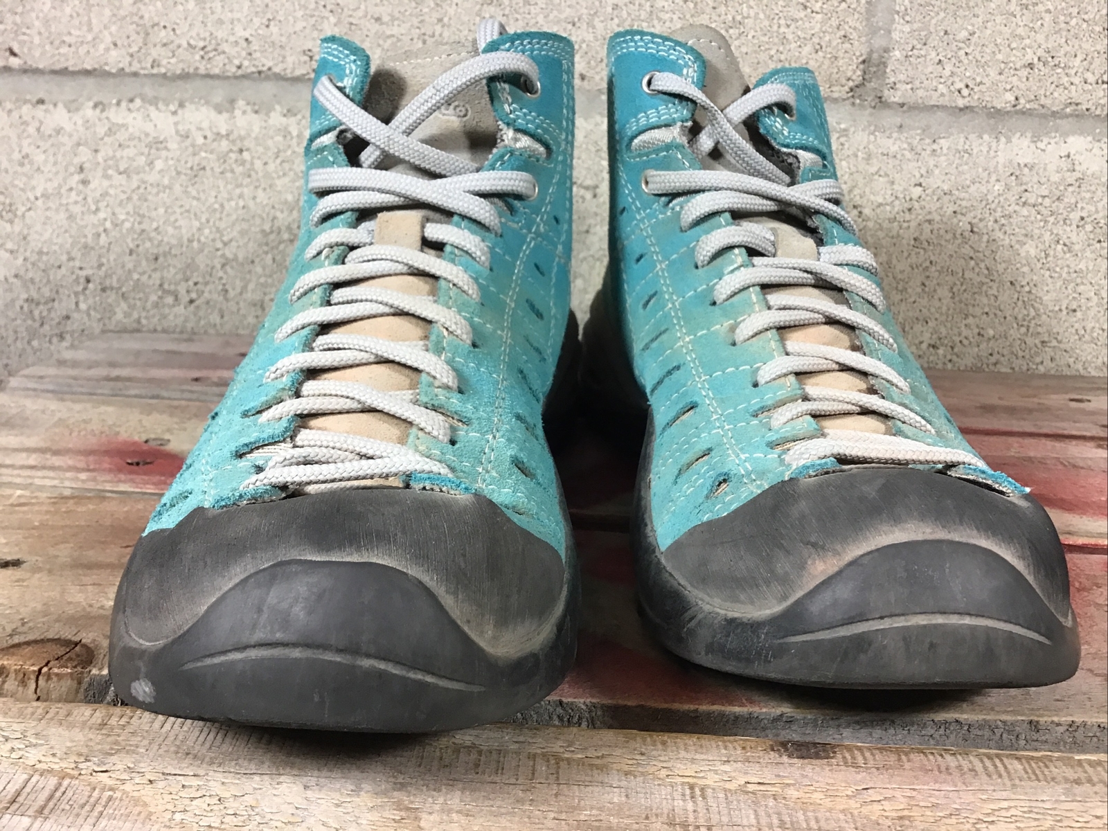 ASOLO Womens Hiking Boots Mid blue Size 