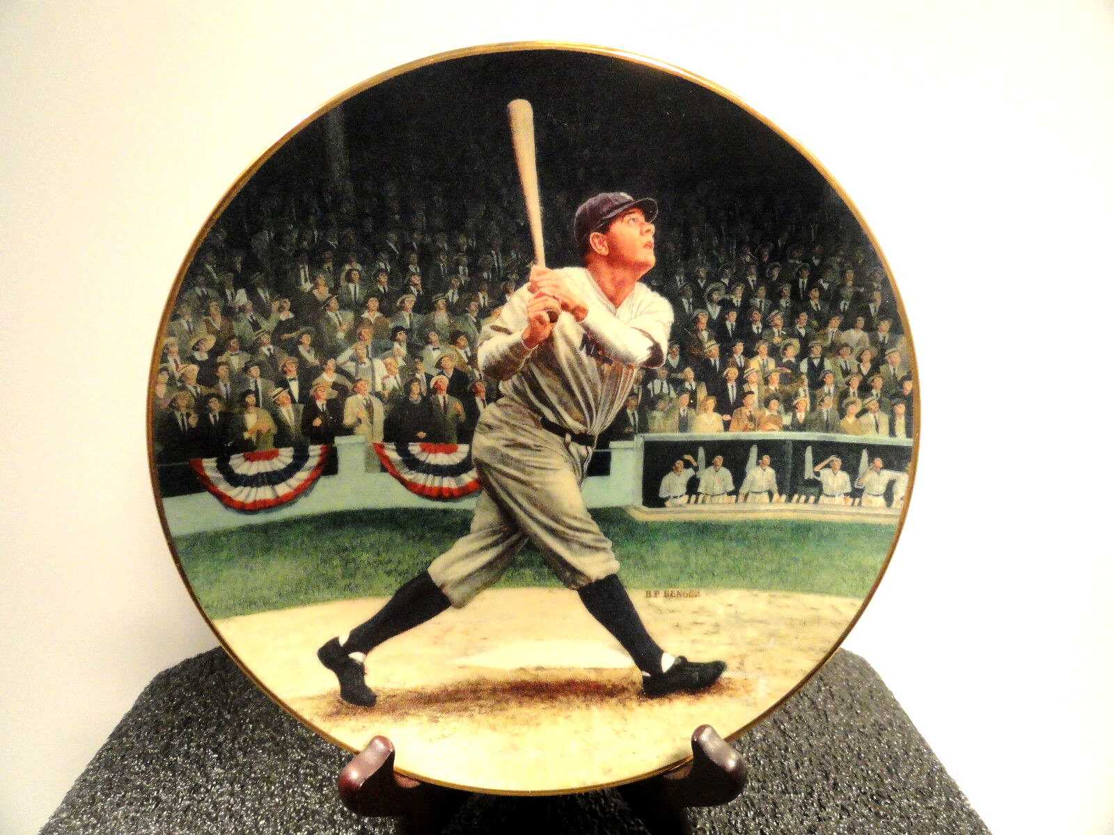 コレクション Legendary Babe Ruth Collector Plate 1995 Babe Ruth Royal Doulton 