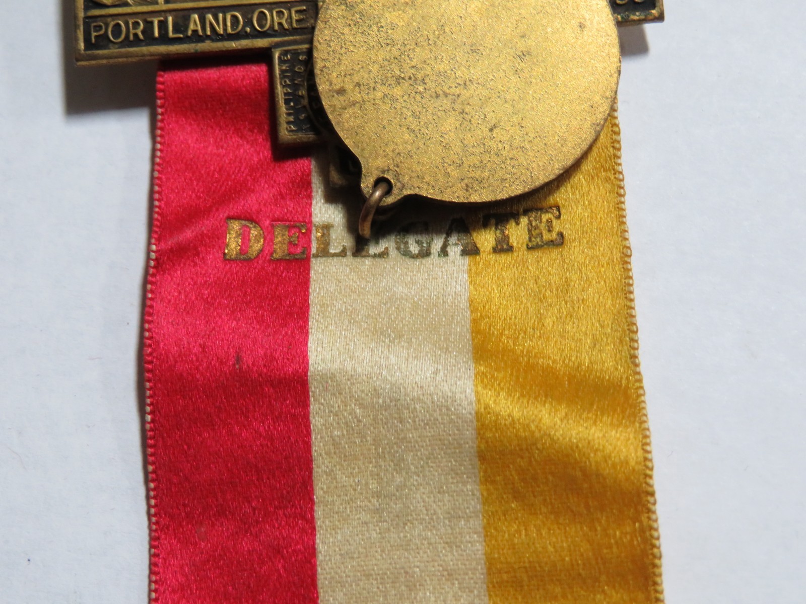 1938 HS Rogers 40th National Encampment Portland OR Delegate Medal