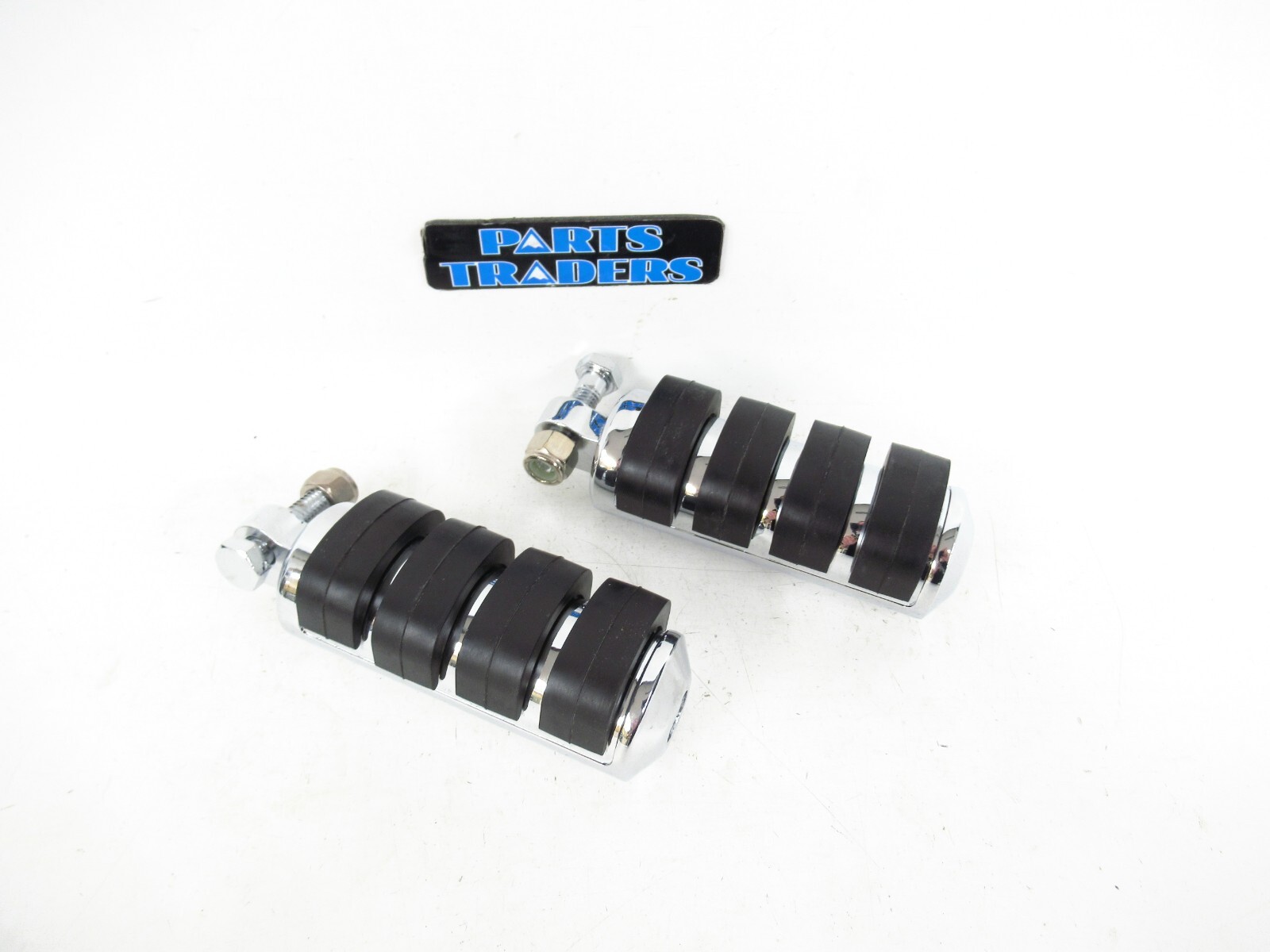 Kuryakyn ISO-Peg Footpegs Large Round 8002 Chrome/Black