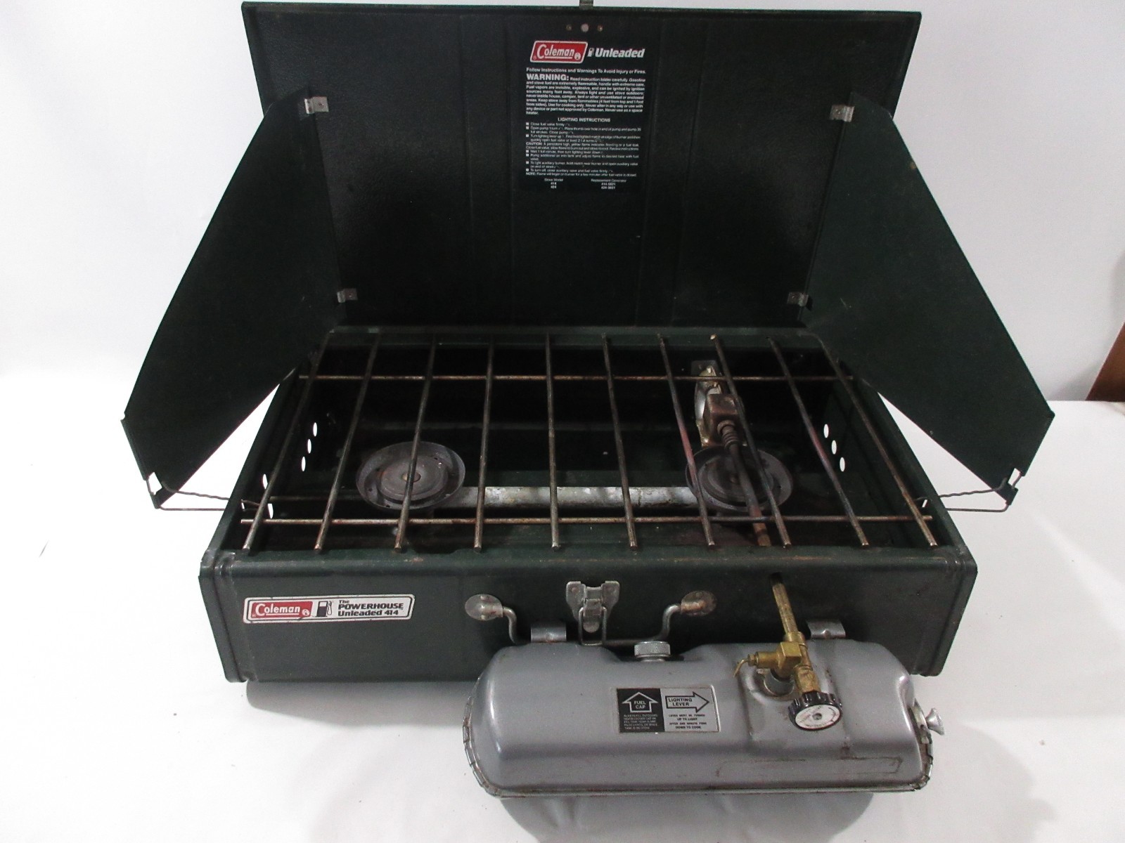 バーベキュー・調理用品 Coleman Powerhouse Dual Fuel 414-700 Coleman 414 Review - YouTube