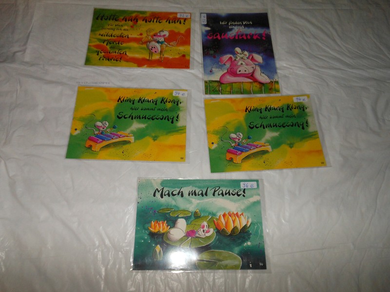 Diddl Postkarten Zum Aussuchen Nr. 92e, 93e, 94e, 96e